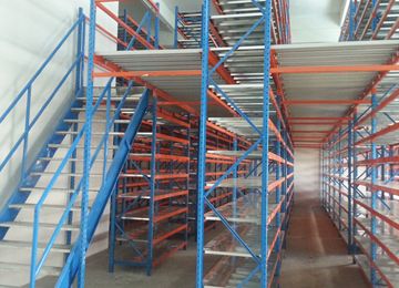 寮步閣樓式倉儲貨架用什么顏色好？【易達貨架】