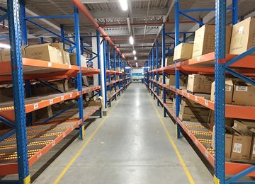 南昌流利式貨架多少錢一套？【易達貨架】